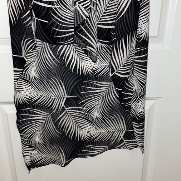 BCBGMaxAzria Tara Palm Leaves High Low Dress Size XXS - Picture 3 of 4